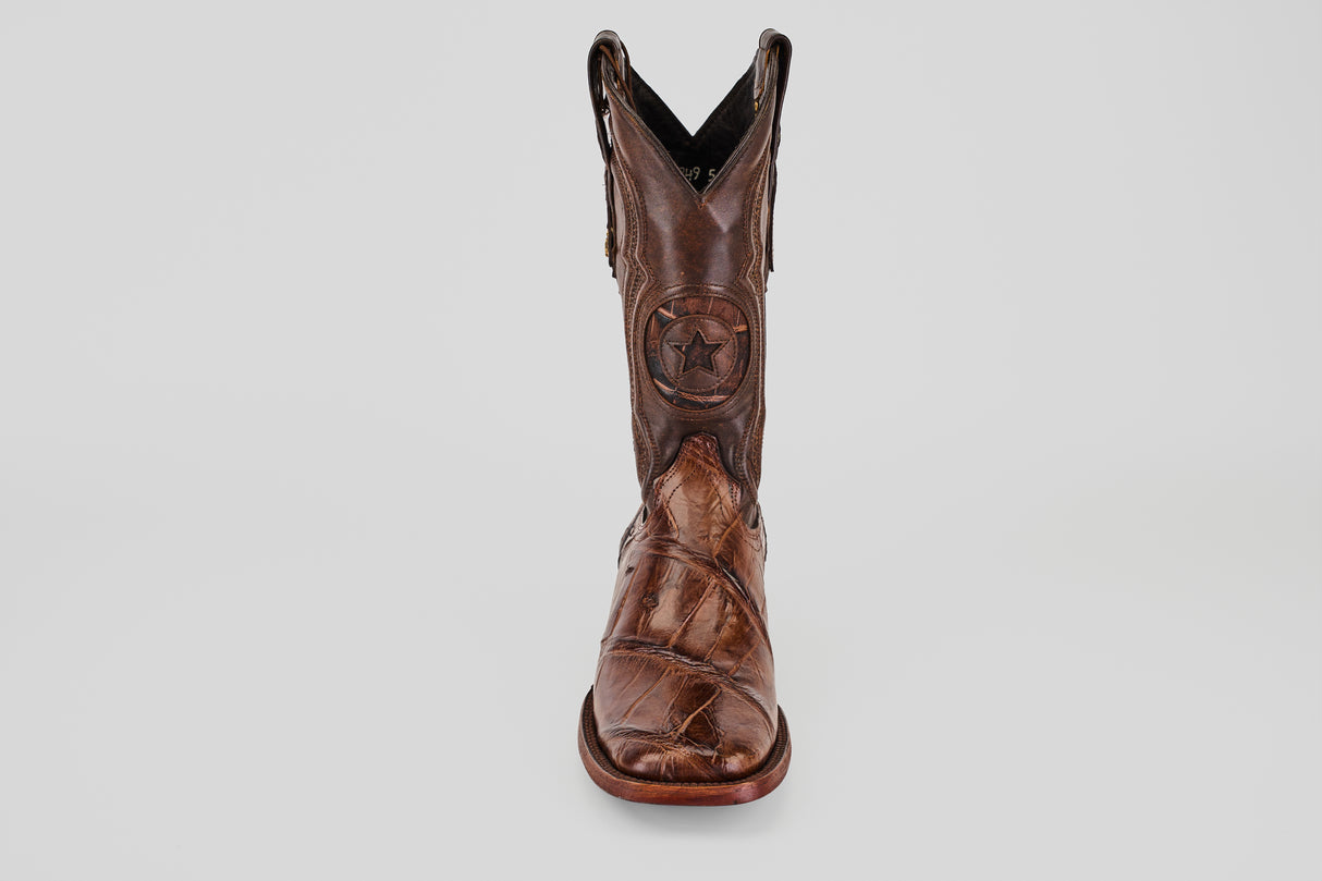 James - Tabaco - Square Toe (Alligator Hornback)