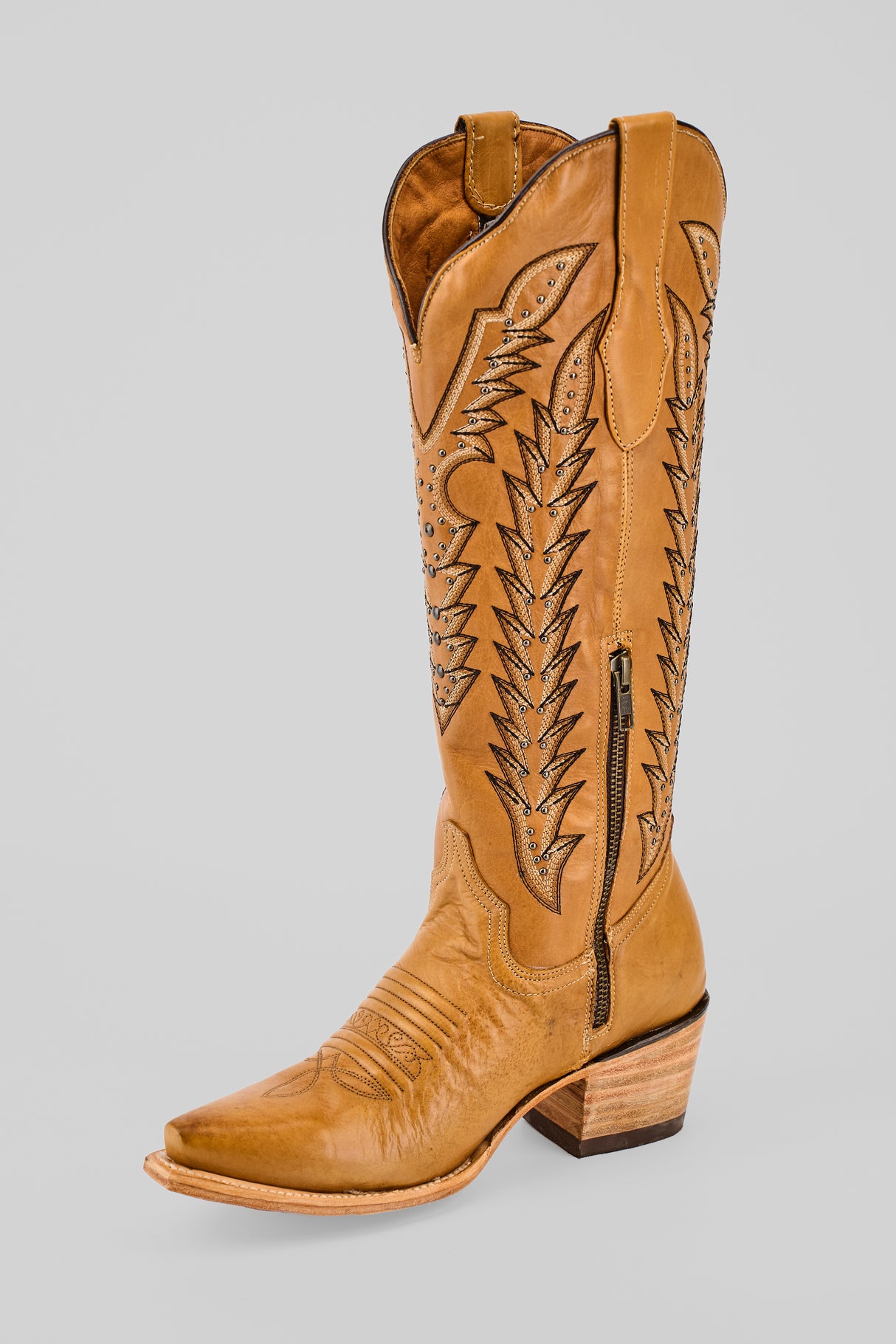 Alana Gold - Tall Shaft - Snip Toe