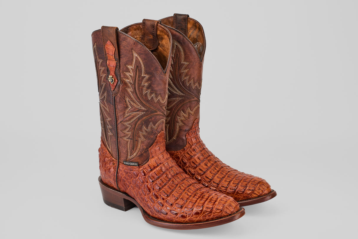 Rhodes HornBack - Brandy - Round Toe