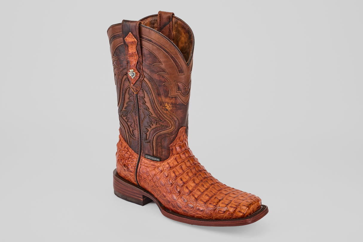 Rhodes HornBack - Brandy - Rodeo Toe