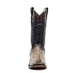 Tanner Platinum Python Boots - Chameleon - Square Toe - Gomez Western Wear