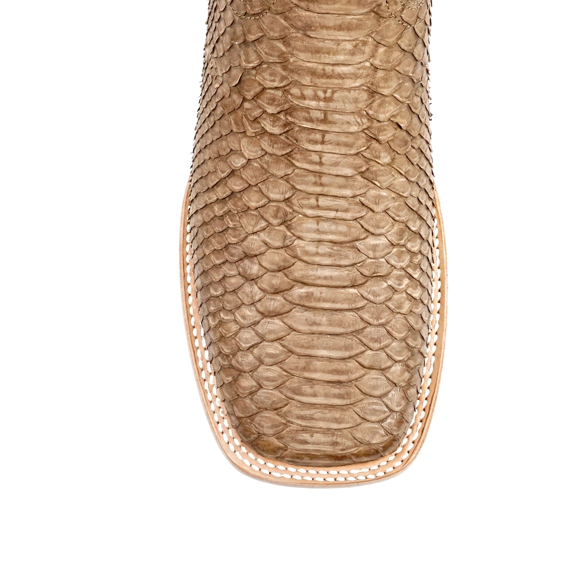Braxton Python Boots - Tamarind - Square Toe - Gomez Western Wear