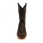 Pirarucu Camel - Embossed Leather - Square Toe (E688)