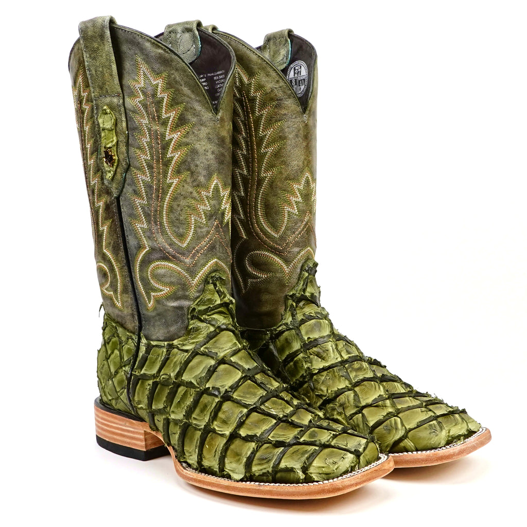 Botas Connor Pirarucu Fish - Agave - Punta Cuadrada (PZ60)