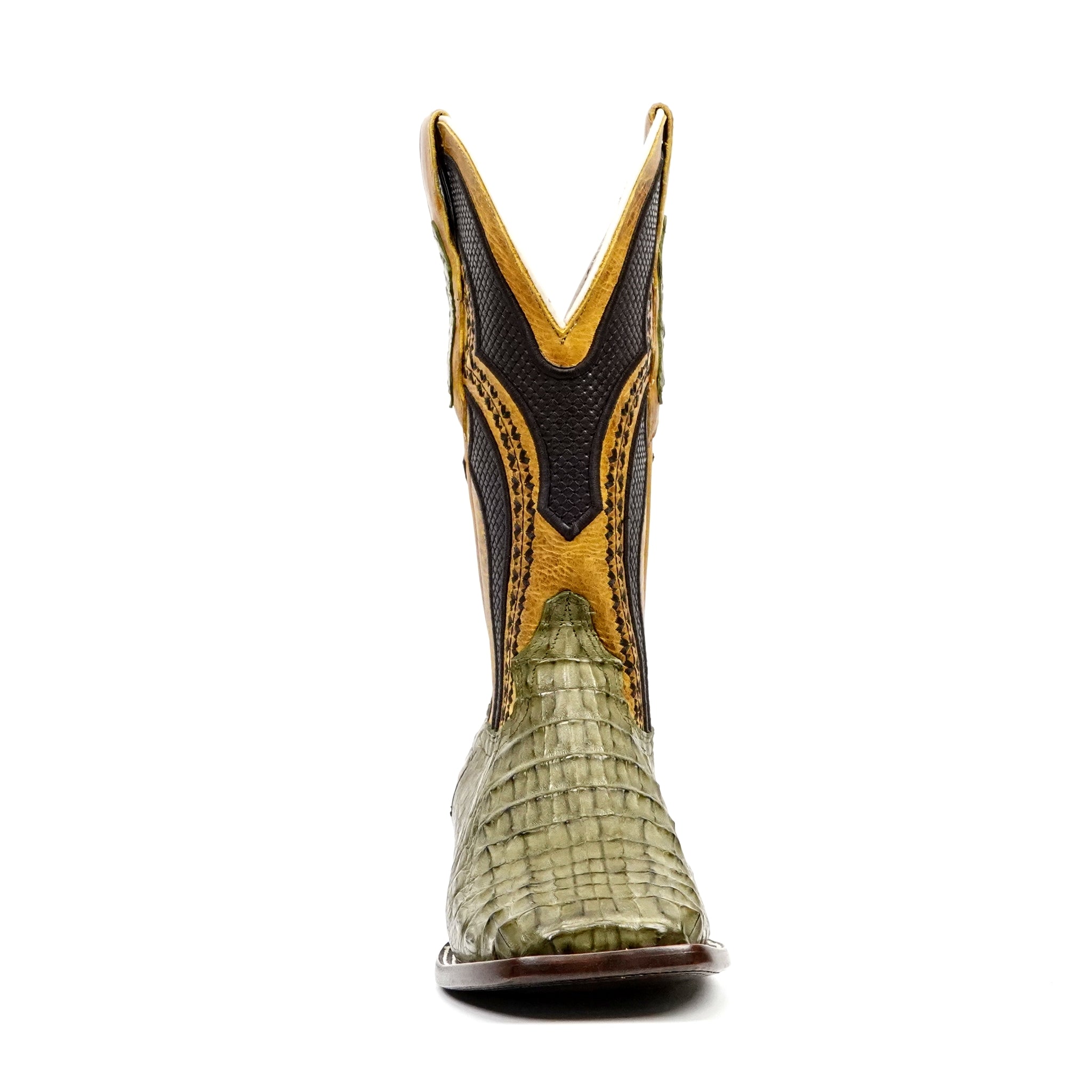 Ranger Caiman Hornback Boots - Agave - Square Toe - Gomez Western Wear
