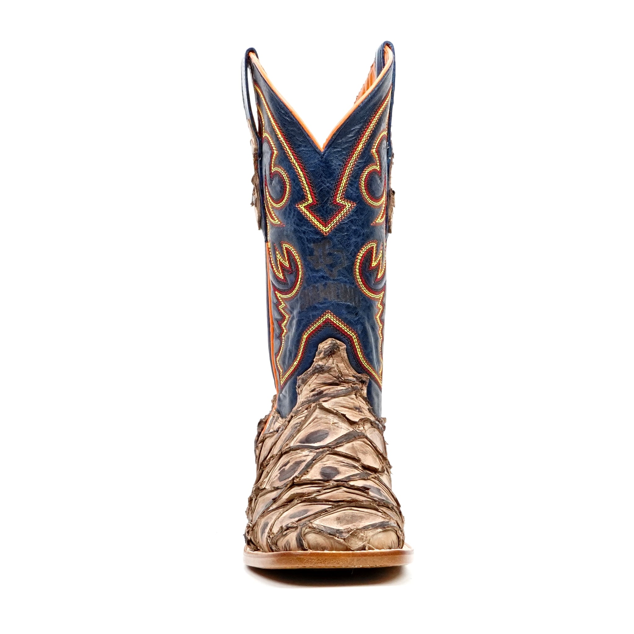 Butch Pirarucu Fish Boots - Matte Sand - Square Toe - Gomez Western Wear