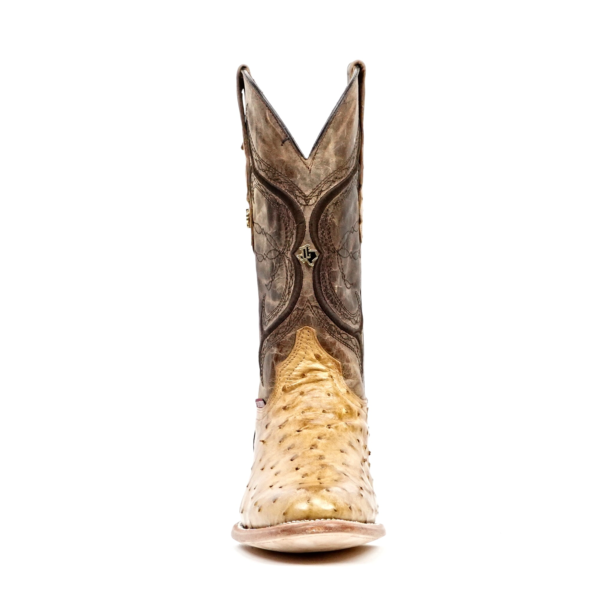 Austin Ostrich Boots - Antiguo - Punta Roper (AV201)