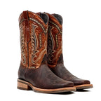 Azkar Moka Cowboy Boots - Slip-Resistant Sole - Rodeo Toe (E28)