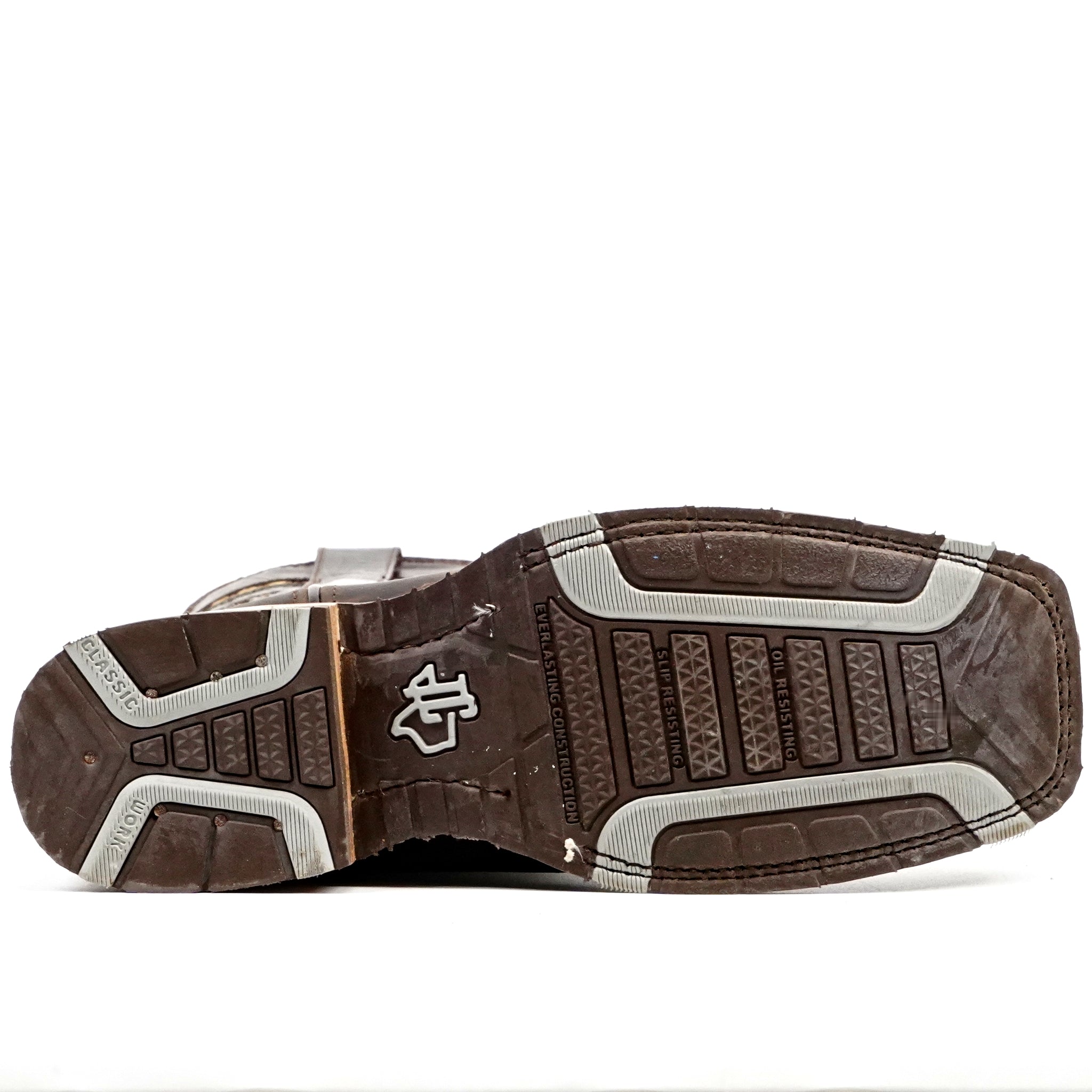 Azkar Tan Cowboy Boots- Slip-Resistant Sole - Rodeo Toe (E28)