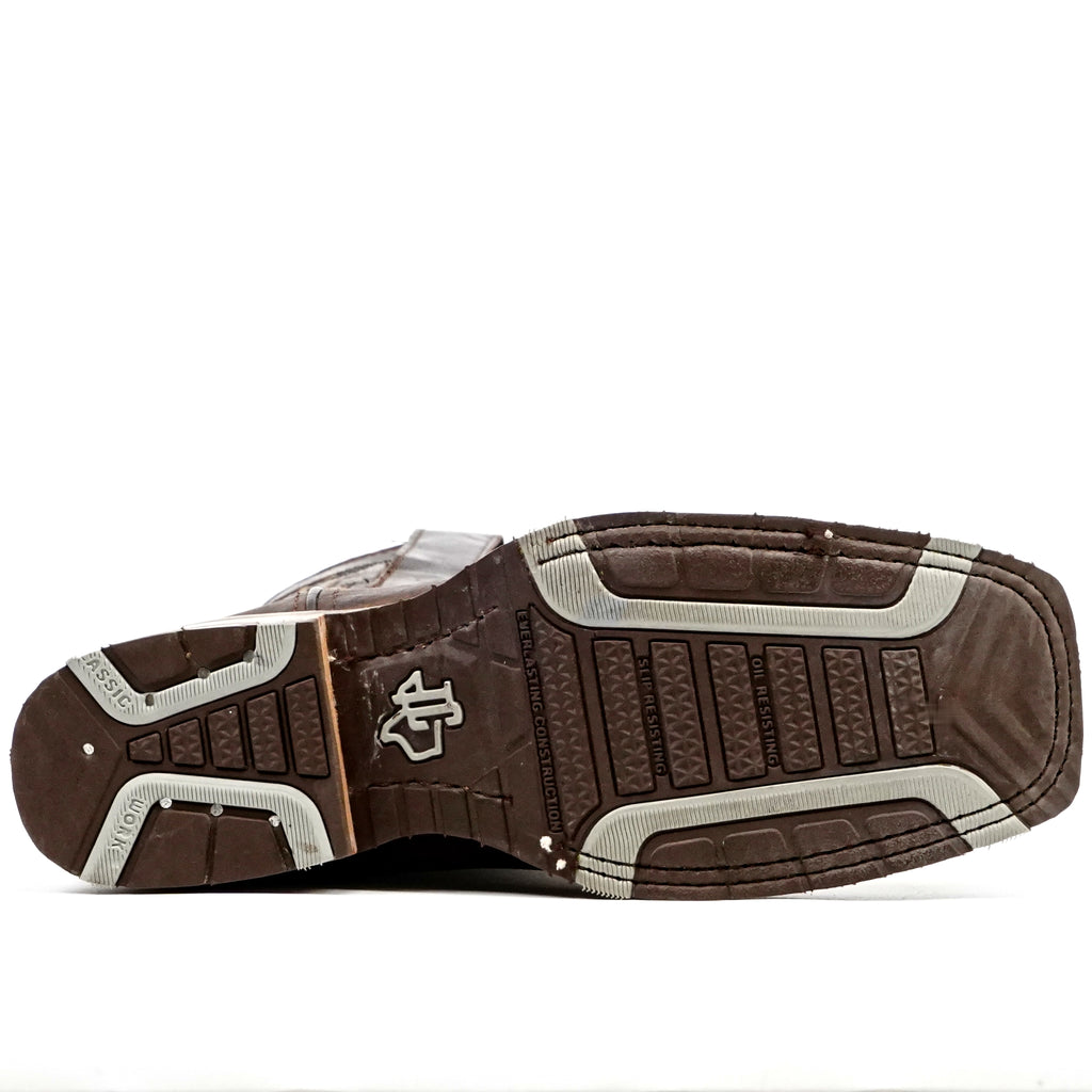 Botas Vaqueras Cheyenne Chocolate - Suela Antideslizante - Puntera Rodeo (E28)