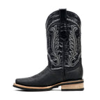 Botas de cowboy Cheyenne negras - Suela antideslizante - Puntera Rodeo (E28)