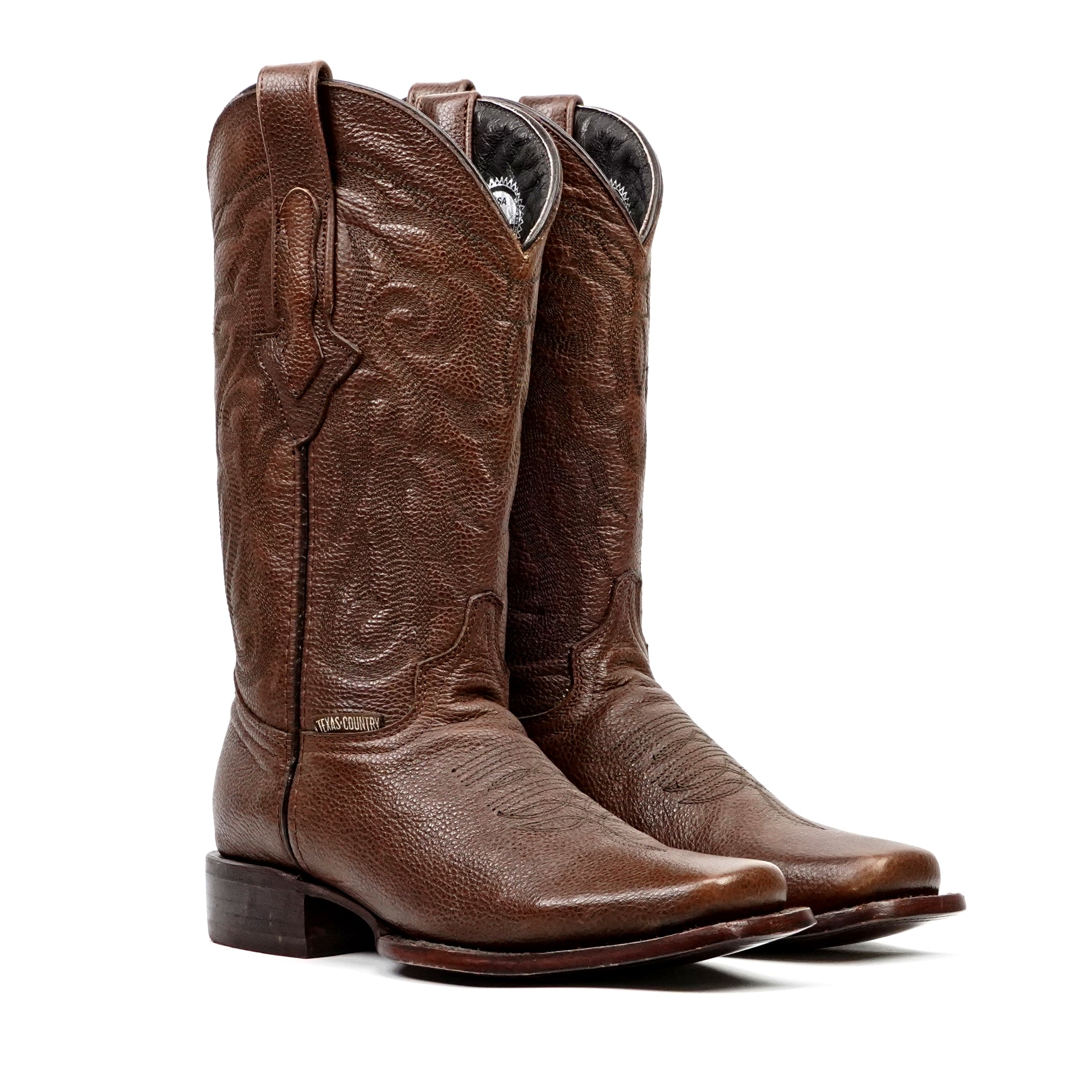 Botas vaqueras marrón grisáceo - Punta Rodeo (E50)