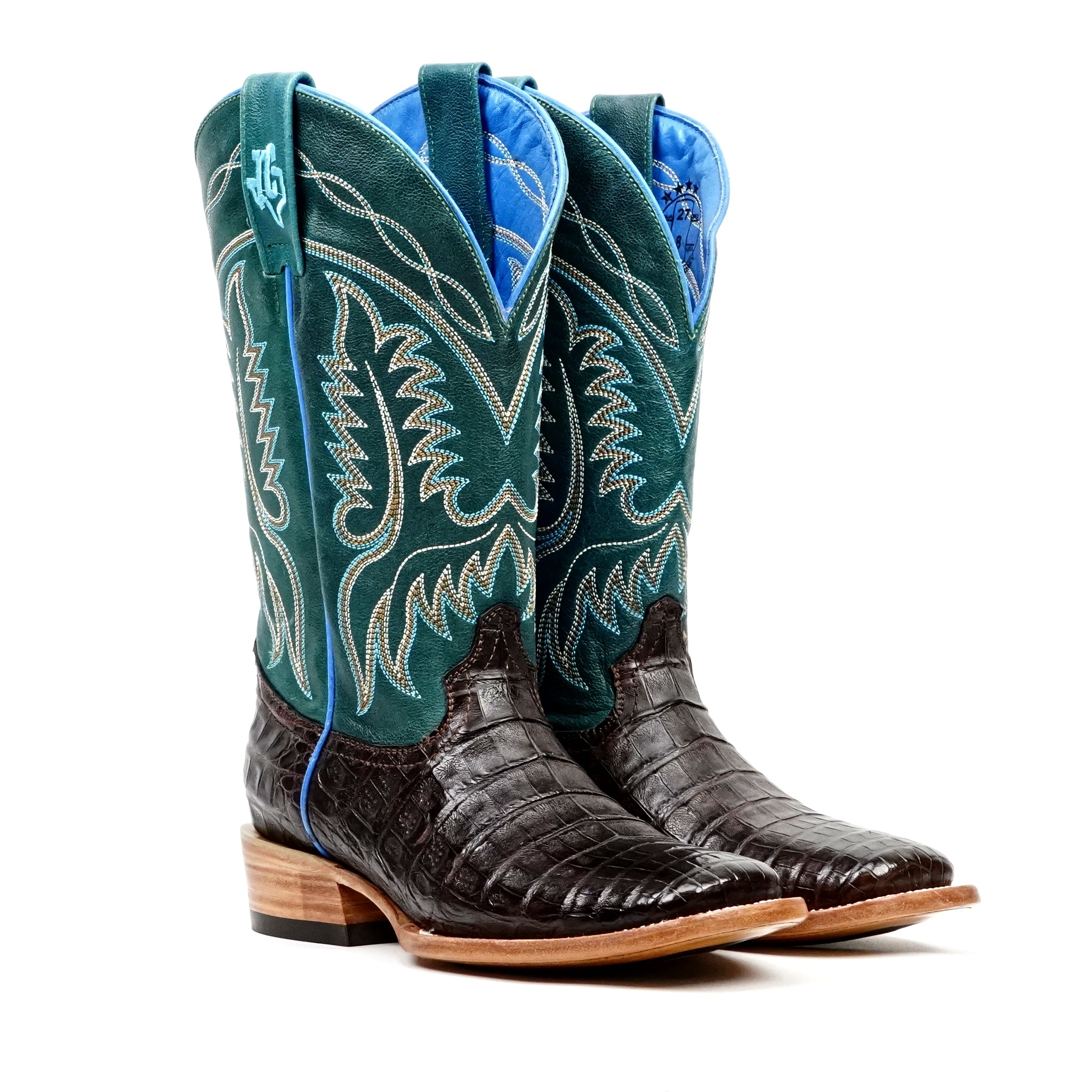 Botas Ranger Caiman Belly - Marrón - Punta Cuadrada