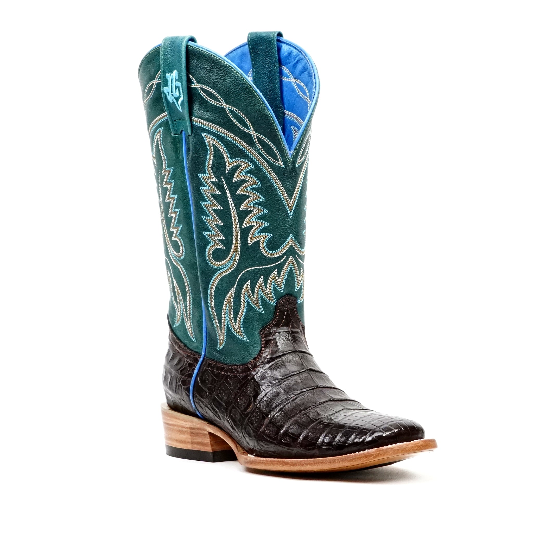 Botas Ranger Caiman Belly - Marrón - Punta Cuadrada