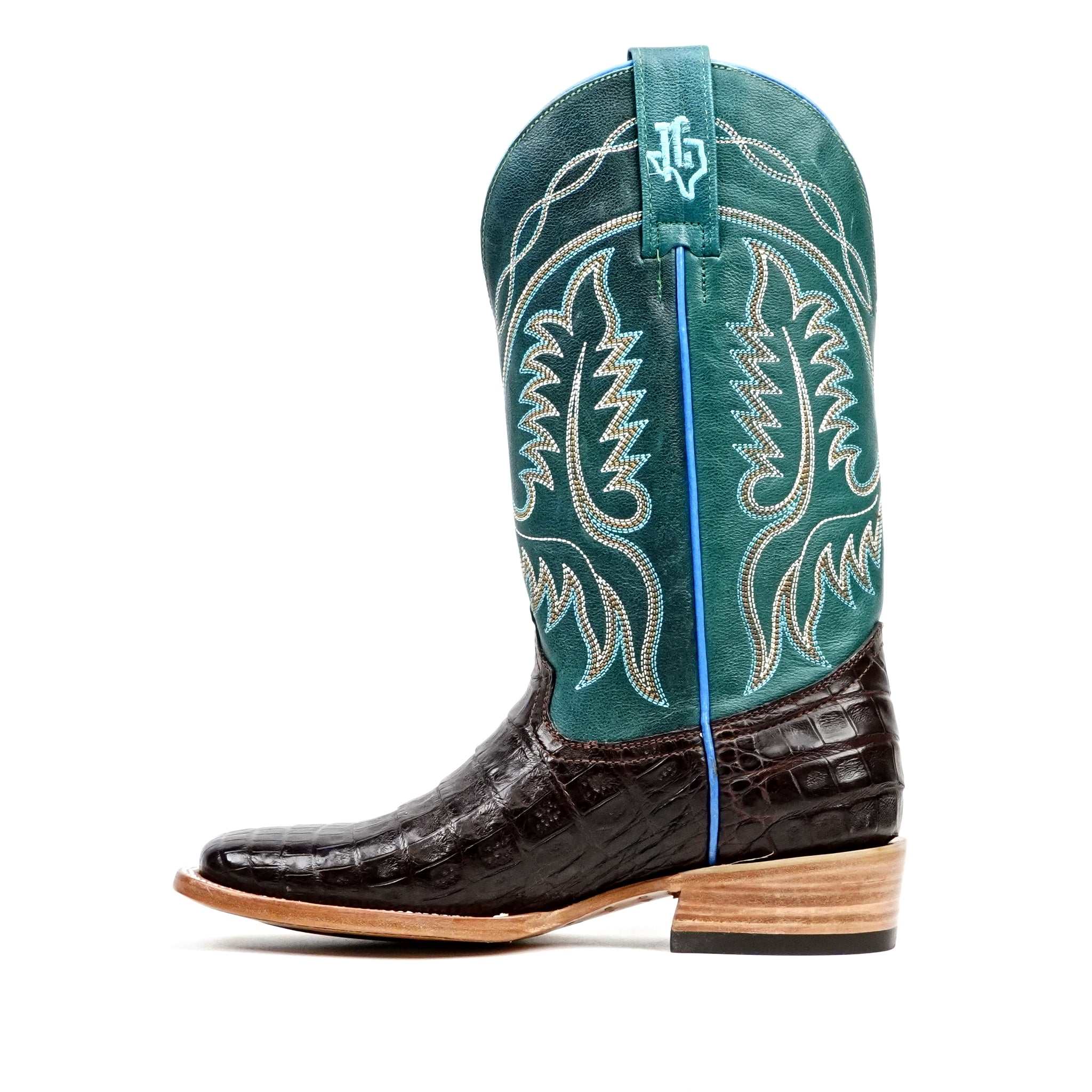 Botas Ranger Caiman Belly - Marrón - Punta Cuadrada