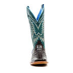Ranger Caiman Belly Boots - Brown - Square Toe