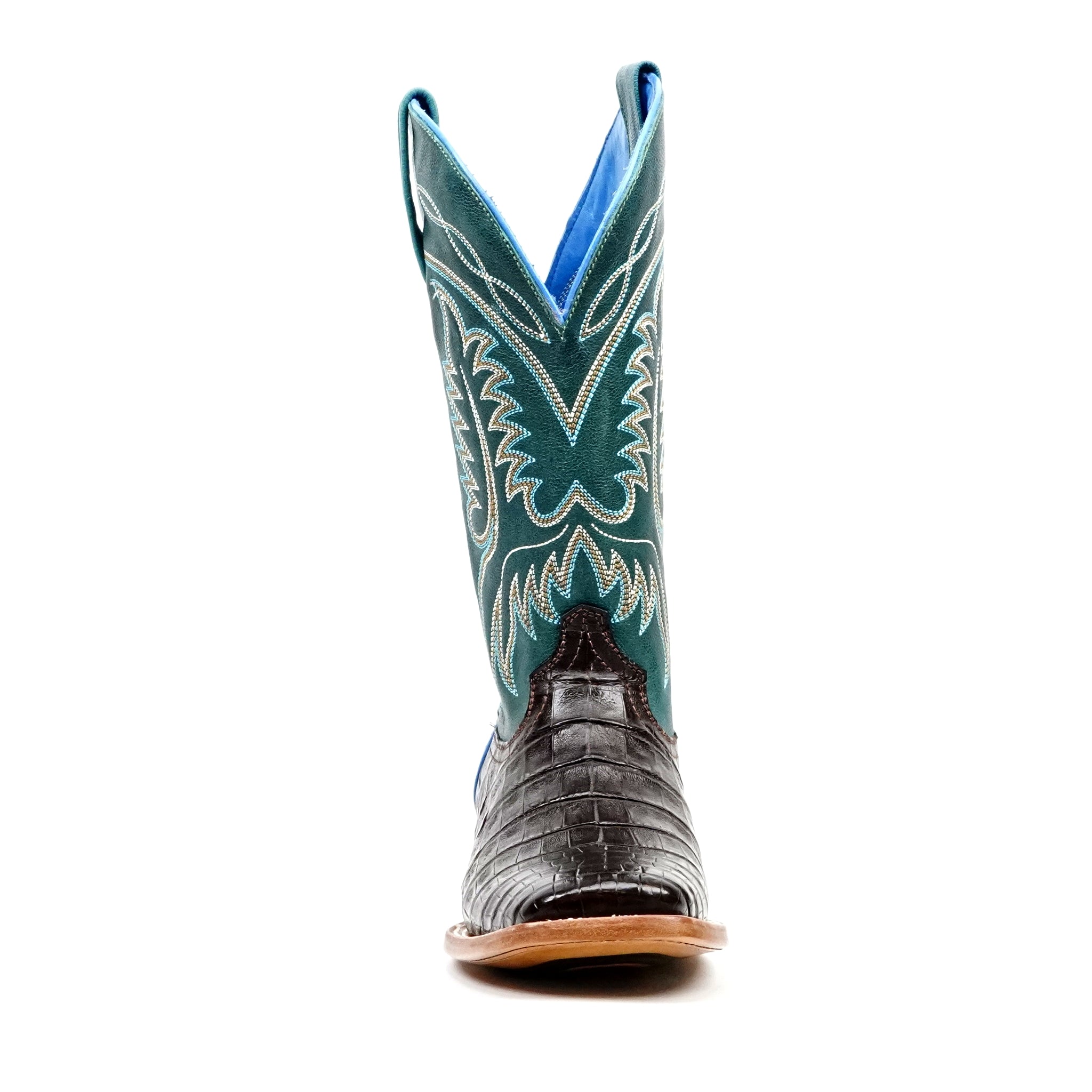 Botas Ranger Caiman Belly - Marrón - Punta Cuadrada