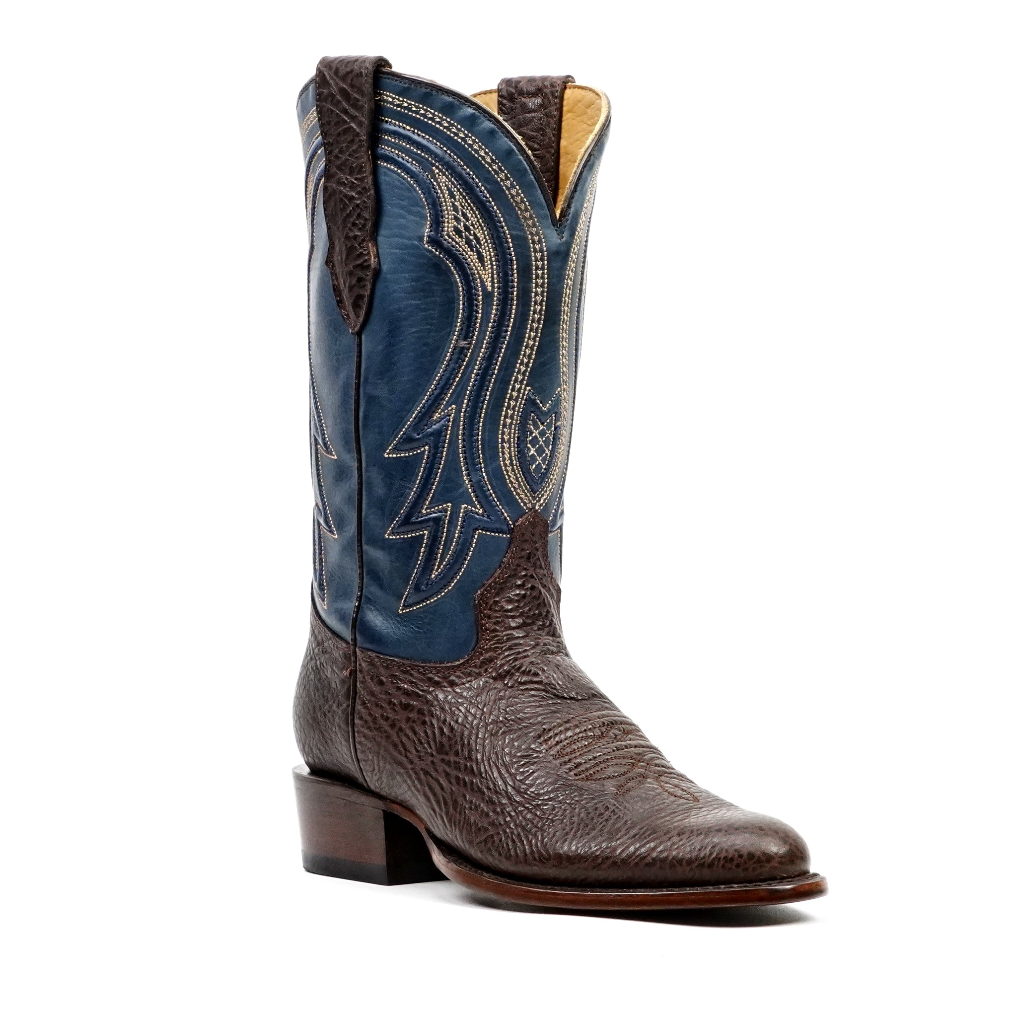 Botas Vaqueras de Hombro de Toro - Clayton Marrón - Punta Roper (TS203)