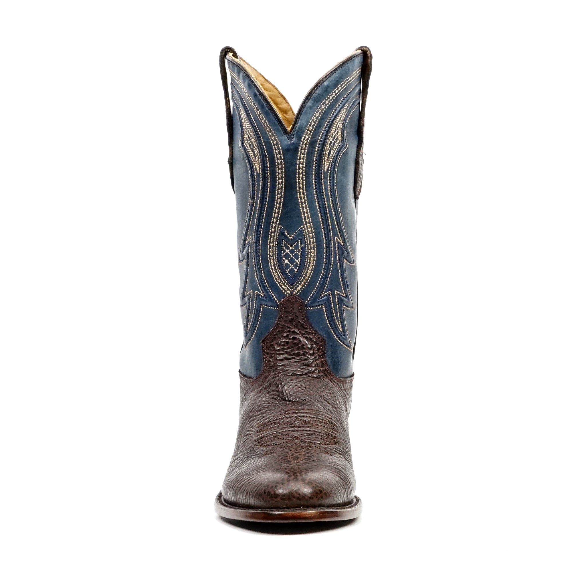 Botas Vaqueras de Hombro de Toro - Clayton Marrón - Punta Roper (TS203)