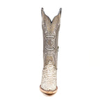 Python Natural Cowgirl Boots - Tall Shaft - Snip Toe (E31)