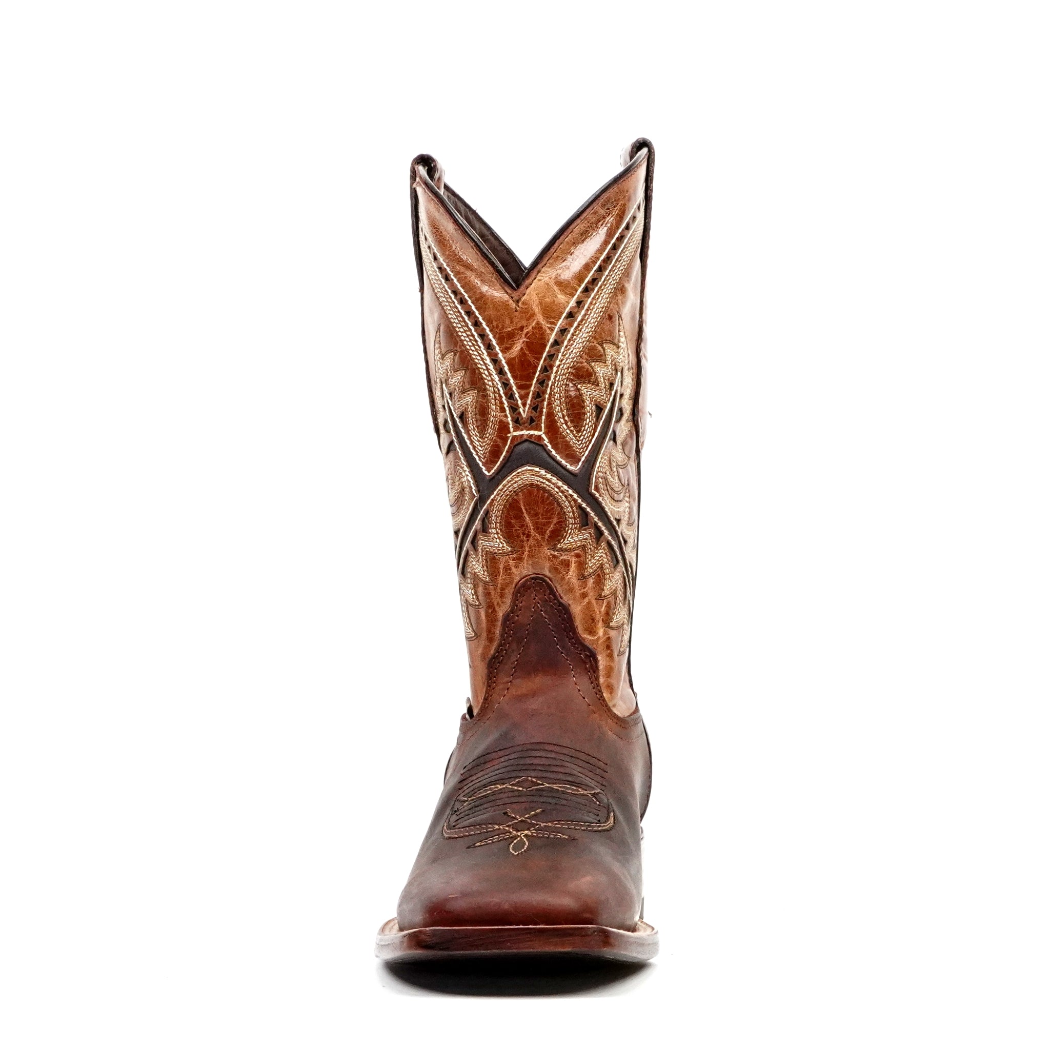 Botas cowboy Azkar Moka - Punta cuadrada (E29)