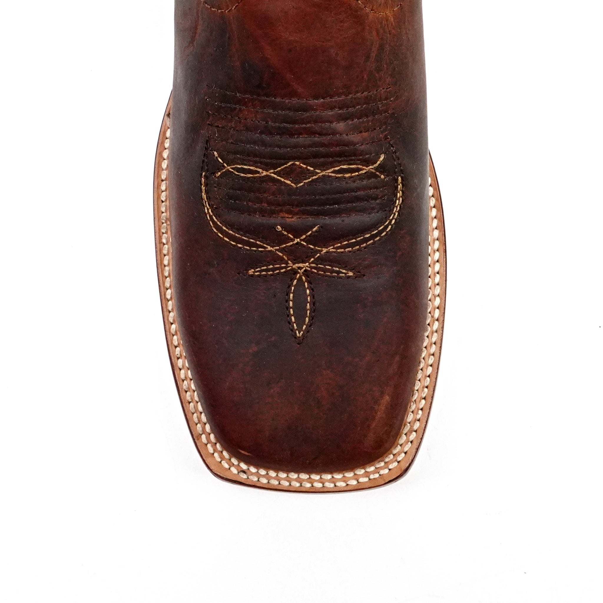 Botas cowboy Azkar Moka - Punta cuadrada (E29)