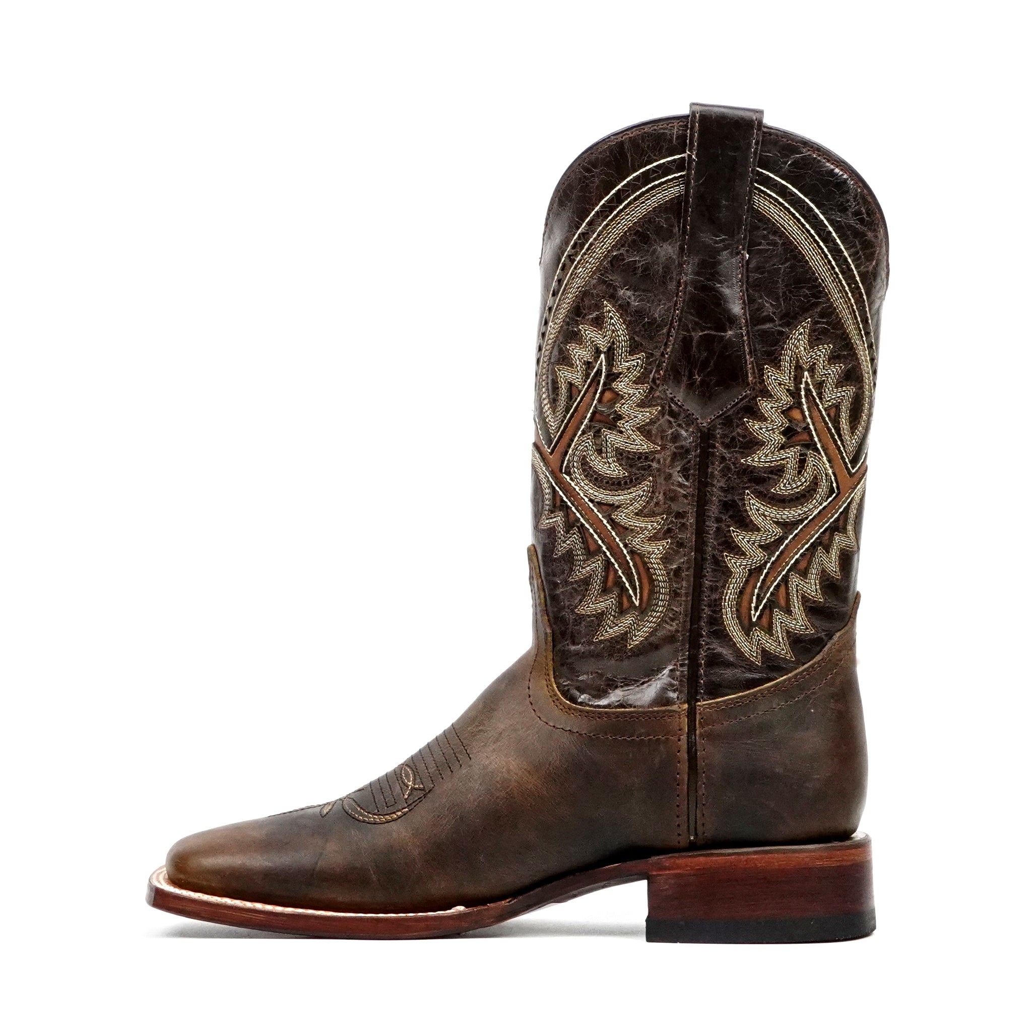 Botas Vaqueras Azkar Tan - Punta Cuadrada (E29)