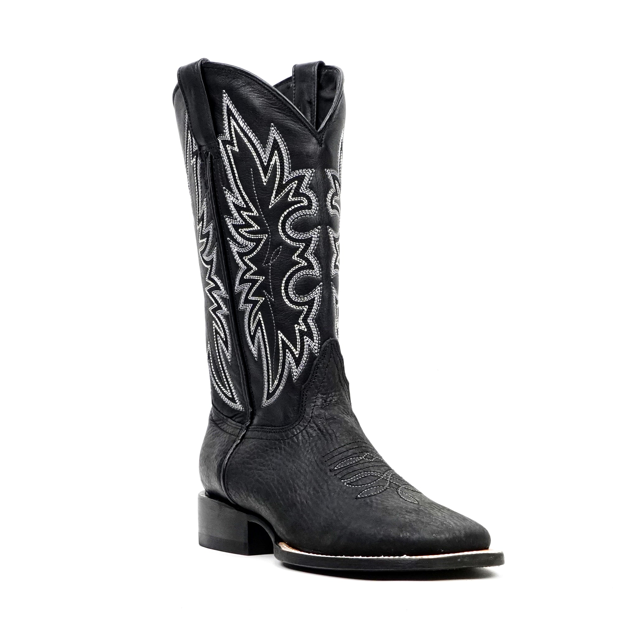 Cheyenne Black Cowboy Boots - Square Toe (E29)