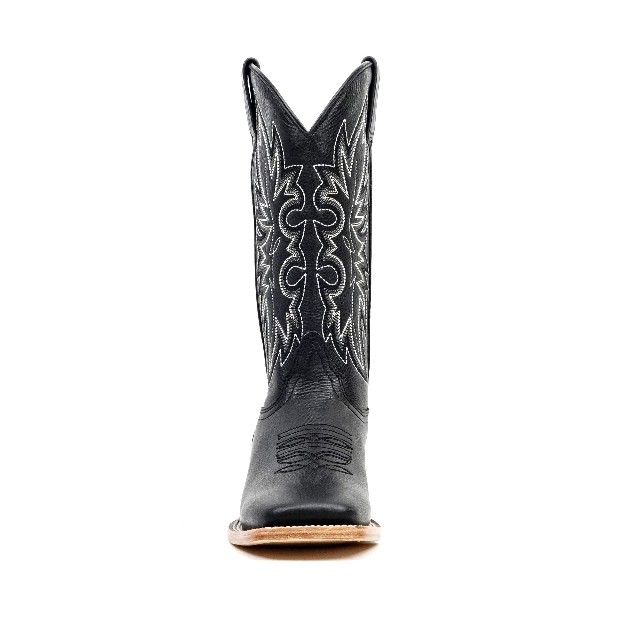 Barcelona Black Cowboy Boots - Square Toe (E422)