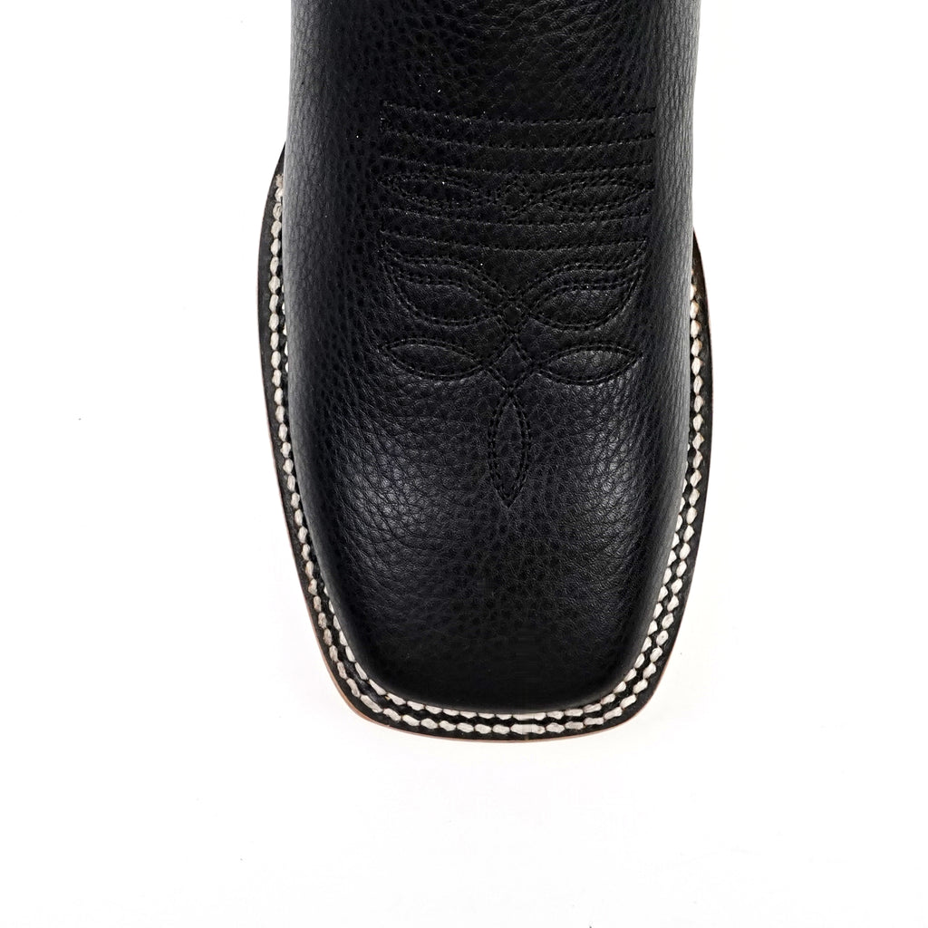 Barcelona Black Cowboy Boots - Square Toe (E422)