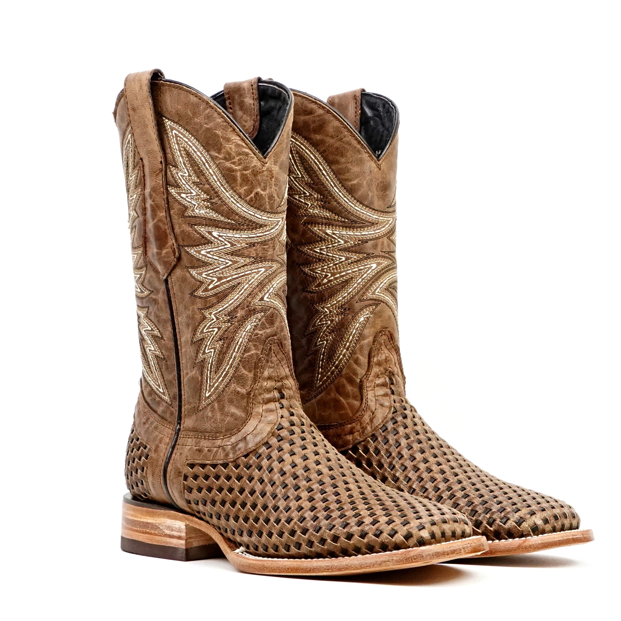 Botas Sierra Orix Basketweave - Punta Cuadrada (E634)