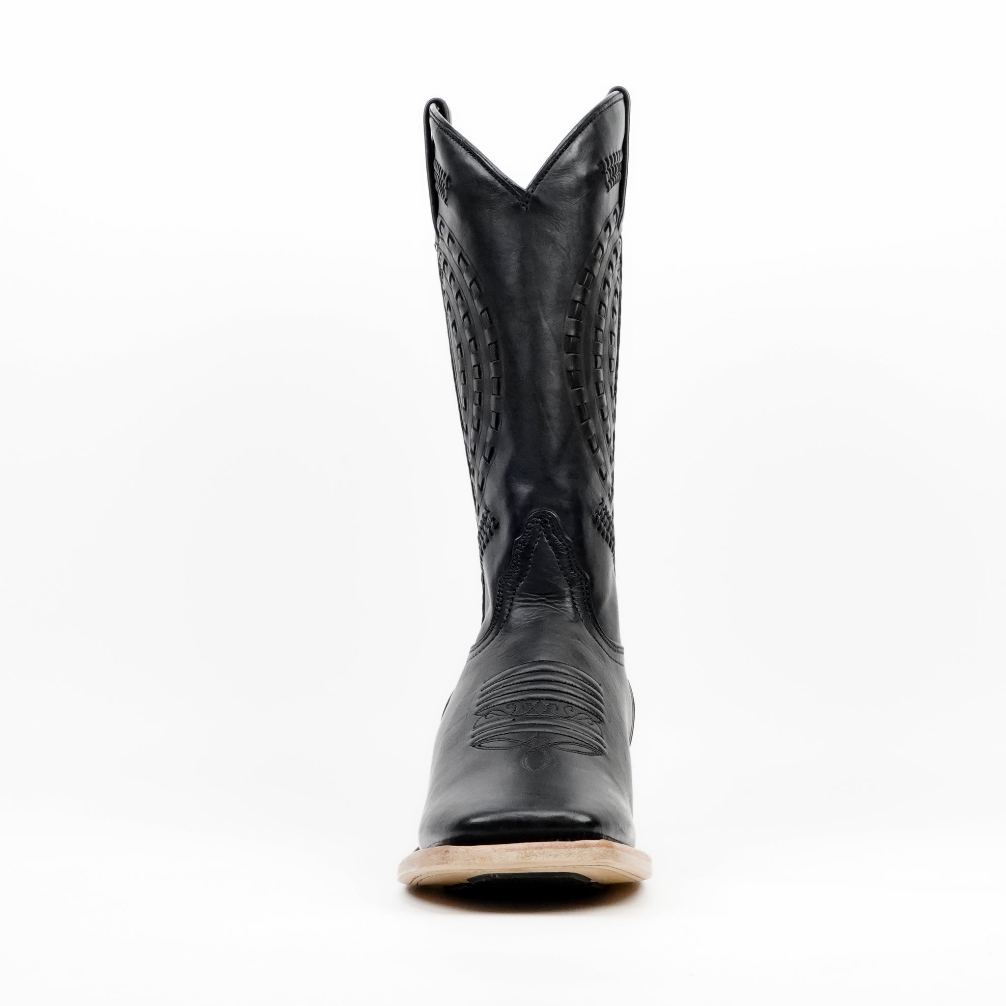 Botas vaqueras Cleyton negras - Punta cuadrada (E944)