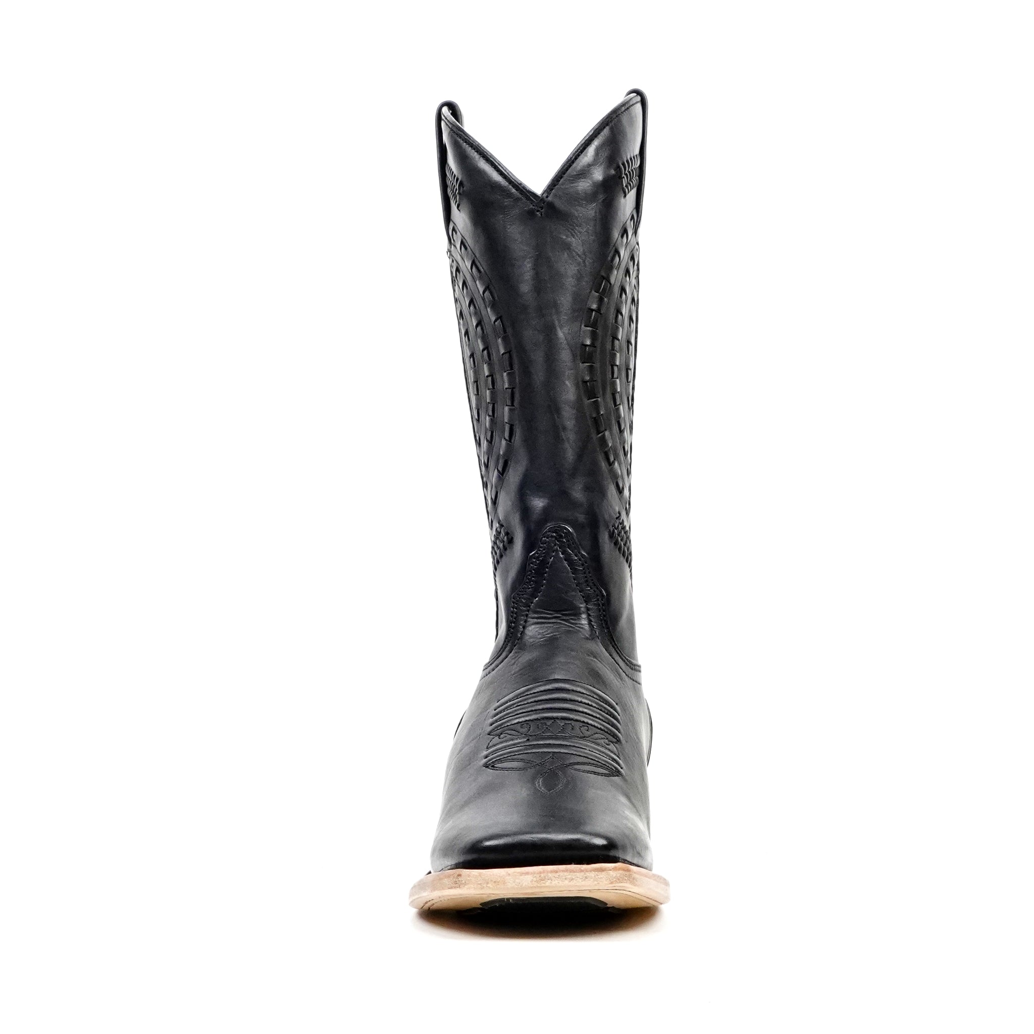 Cleyton Black Cowboy Boots - Square Toe (E944)