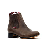 Alamo Brown Ankle Boots - Round Toe (E500)