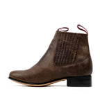 Alamo Brown Ankle Boots - Round Toe (E500)