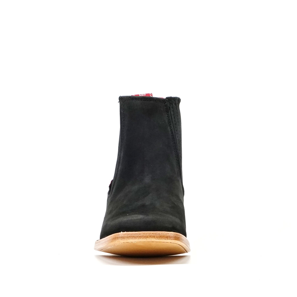 Botines - Nubuck negro - Punta cuadrada (E1200)