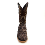 Connor Pirarucu Fish Boots - White Matte - Square Toe (PZ60)