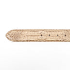 Exotic Full Quilt Caiman Belt - Orix (C-001)