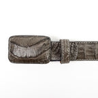 Exotic Full Quilt Caiman Belt - Serpentine (C-001)