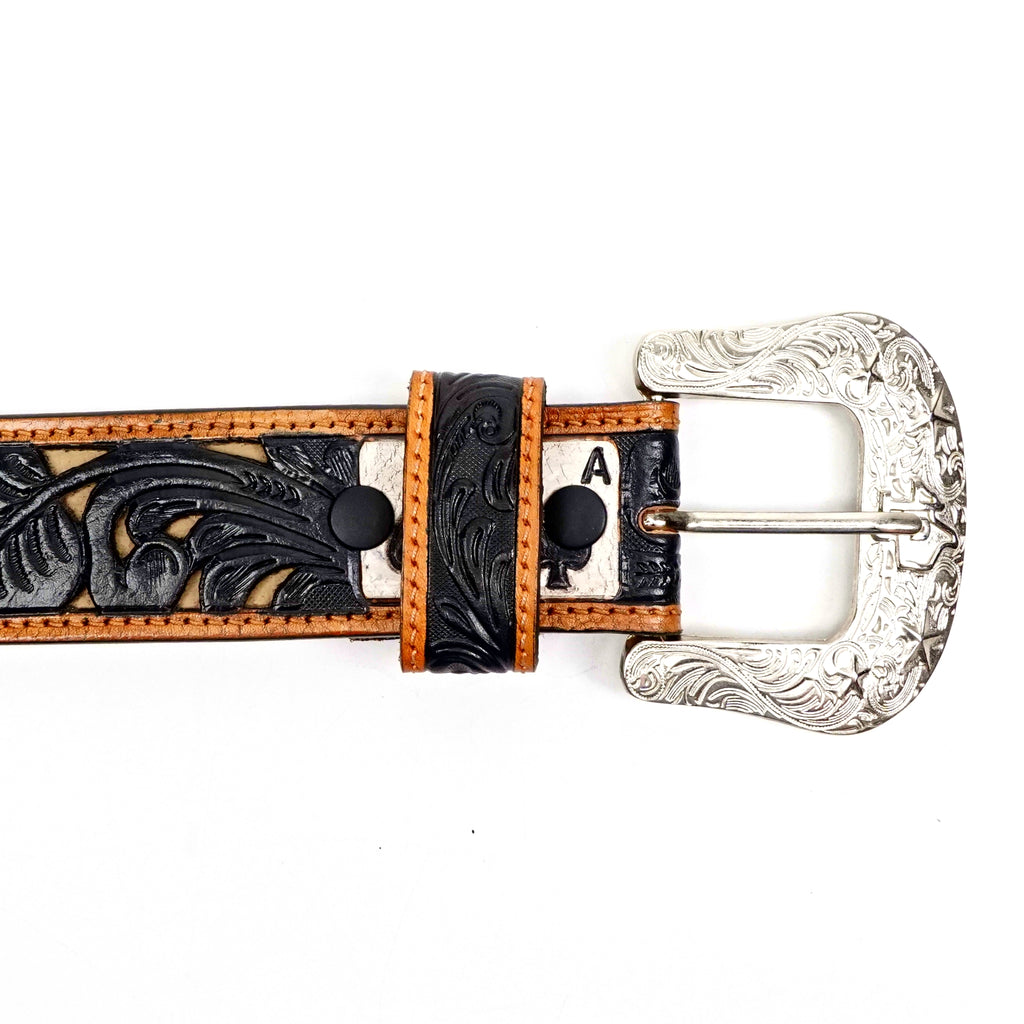 Hand-Tooled Leather Belt (MOD3)