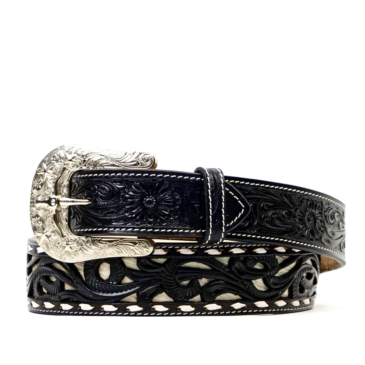 Hand-Tooled Leather Belt (MOD4)