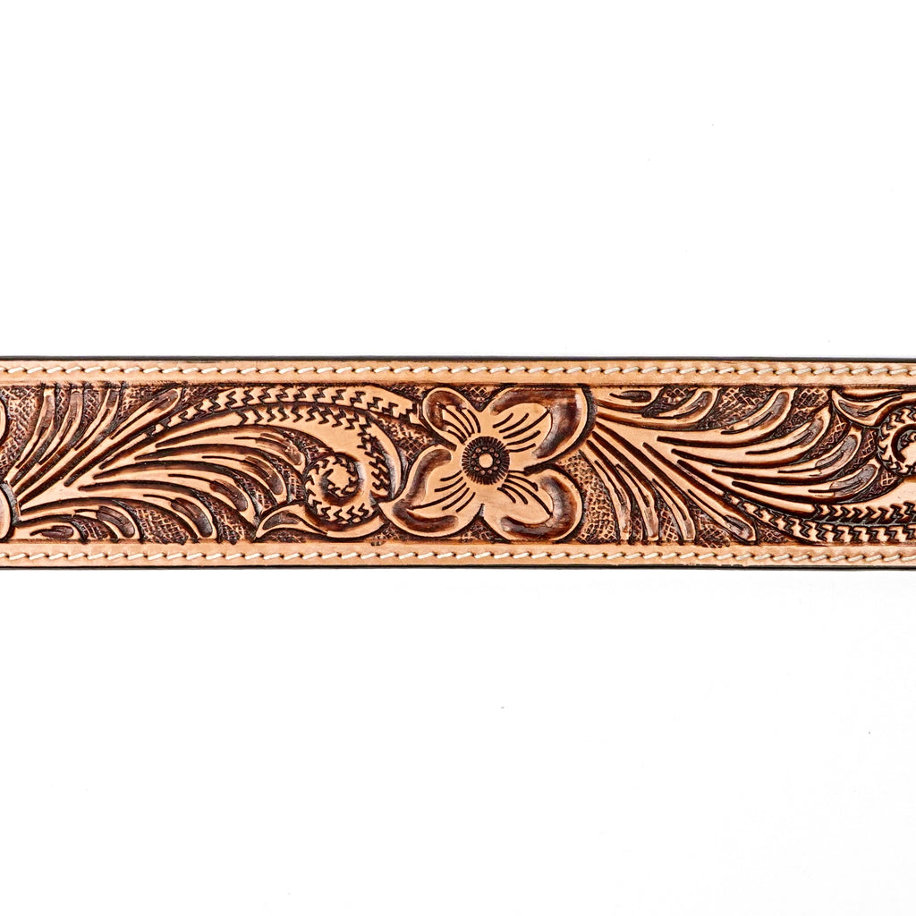 Hand-Tooled Leather Belt (MOD7)