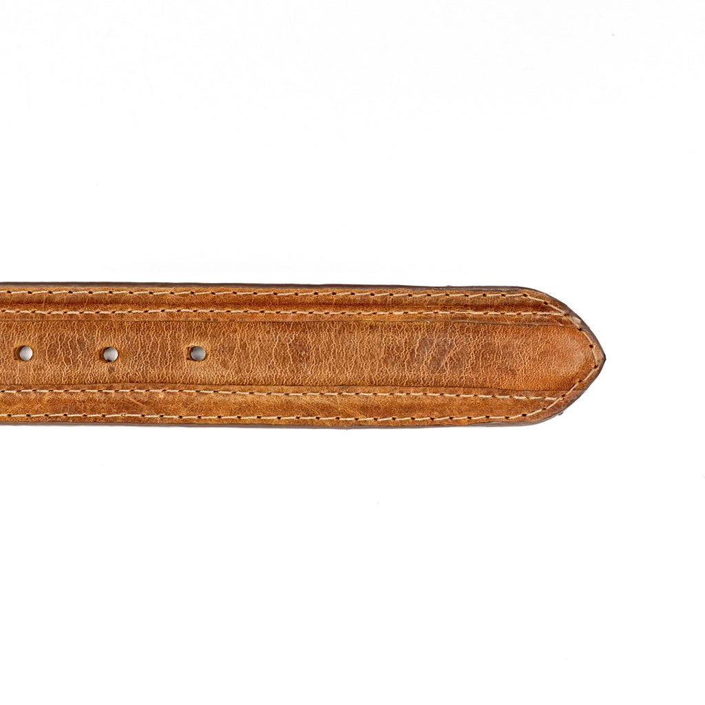 Solid Rustic Honey Leather Belt (C-V4601)
