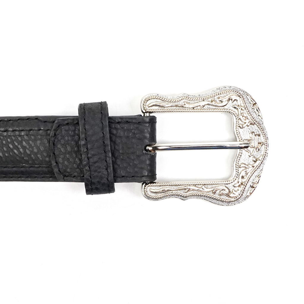Cinturón de piel de vaca - Cheyenne Negro (C-V4601)