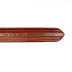 Solid Cognac Leather Belt (C-V4601)