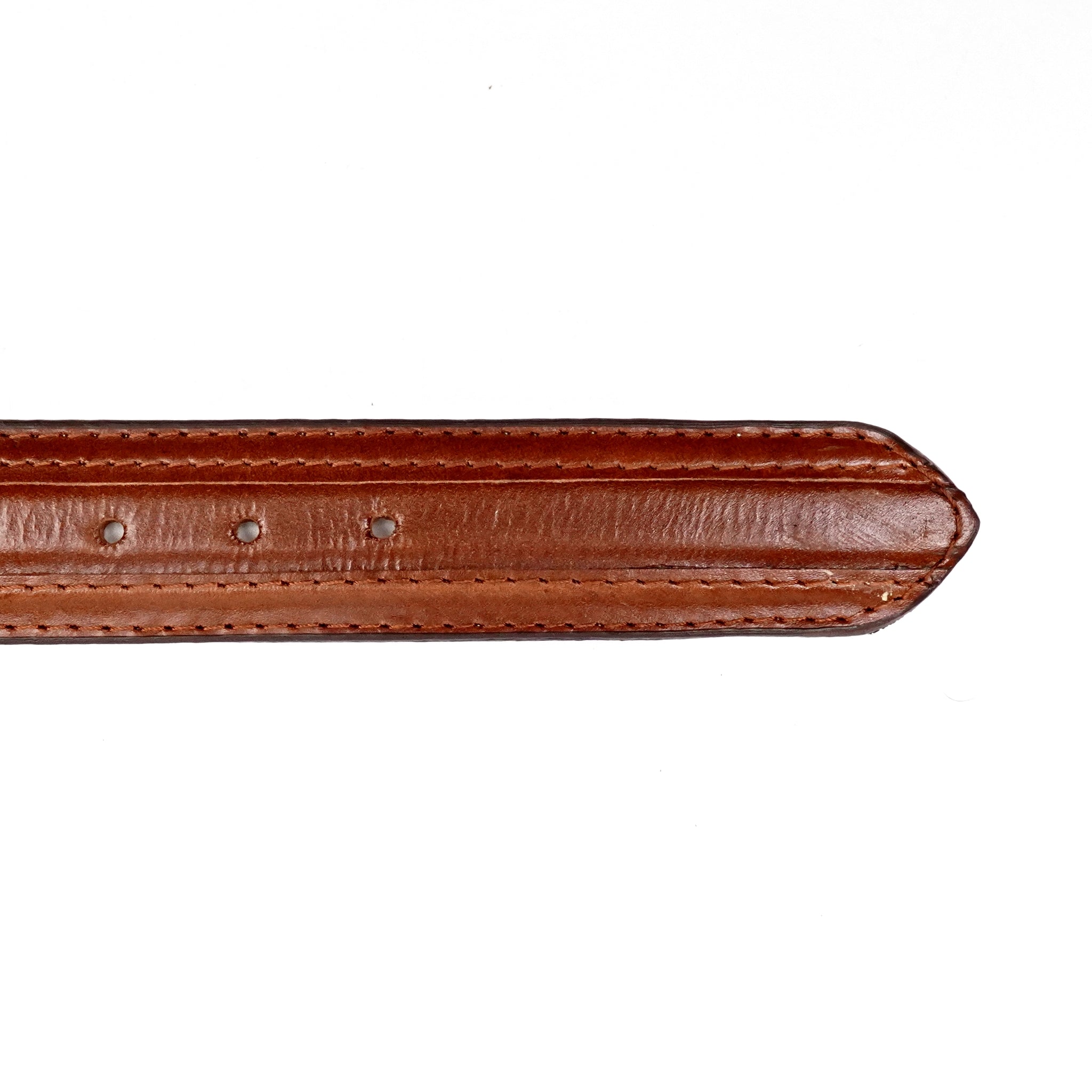 Solid Cognac Leather Belt (C-V4601)