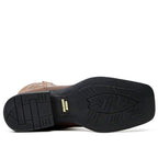 Kids Choco Leather Boots - Slip-Resistant Sole - Square Toe (TCK005)