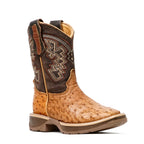 Ostrich Shedron Kids Boots - Double-Density Sole - Square Toe