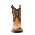 Ostrich Shedron Kids Boots - Double-Density Sole - Square Toe