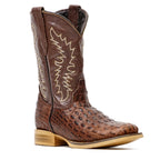 Kids Crocodile Choco Boots - Embossed Leather - Square Toe (K10-1)